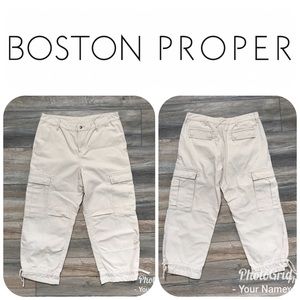 LIKE NEW BOSTON PROPER Khaki Capri Pants Size 10